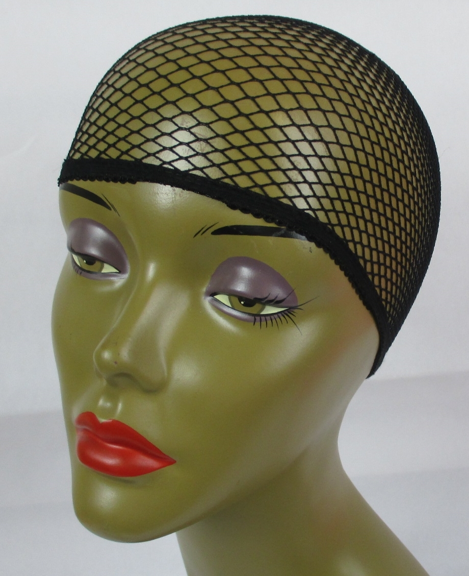 Lot of 2, 7, 12, 27 HATS–Black Hair Net Weaving Cap Liner Wig Cap One Size
