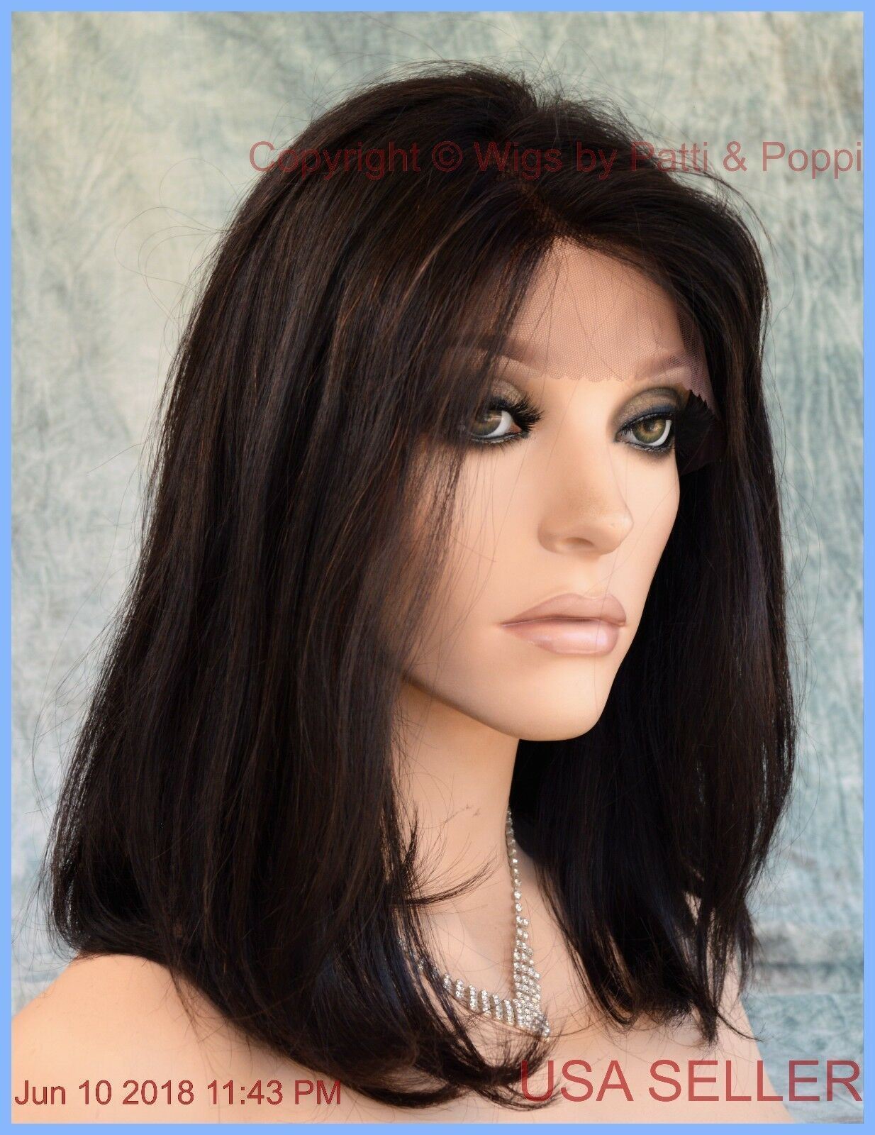 BRAZILIAN Remi Human Hair 4X4 Silk Base Lace Front VERSATILE PART MUST SEE 1288