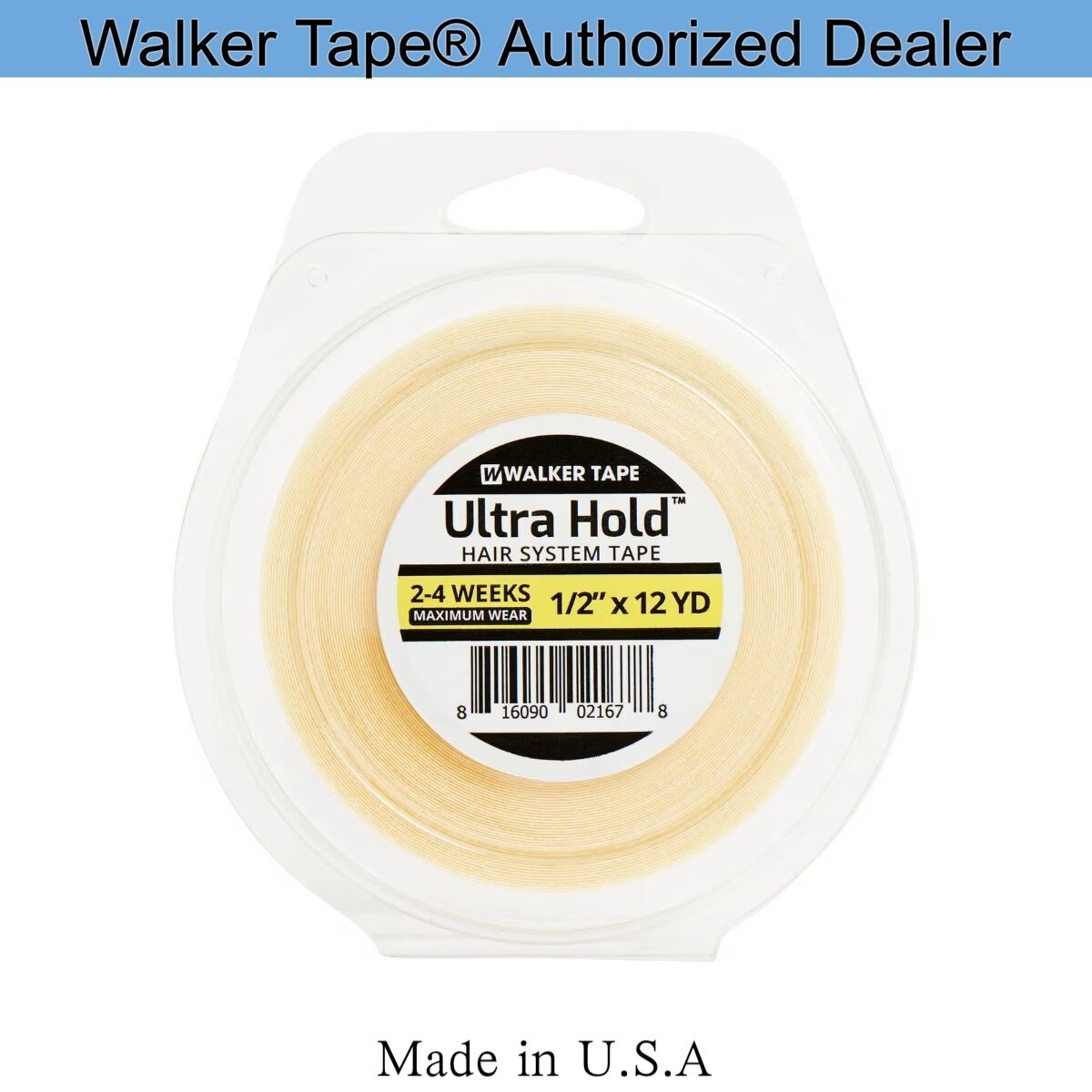 Walker 1/2″ x 12yard Ultra Hold Roll Tape, Double Sided Adhesive, Toupee Tape