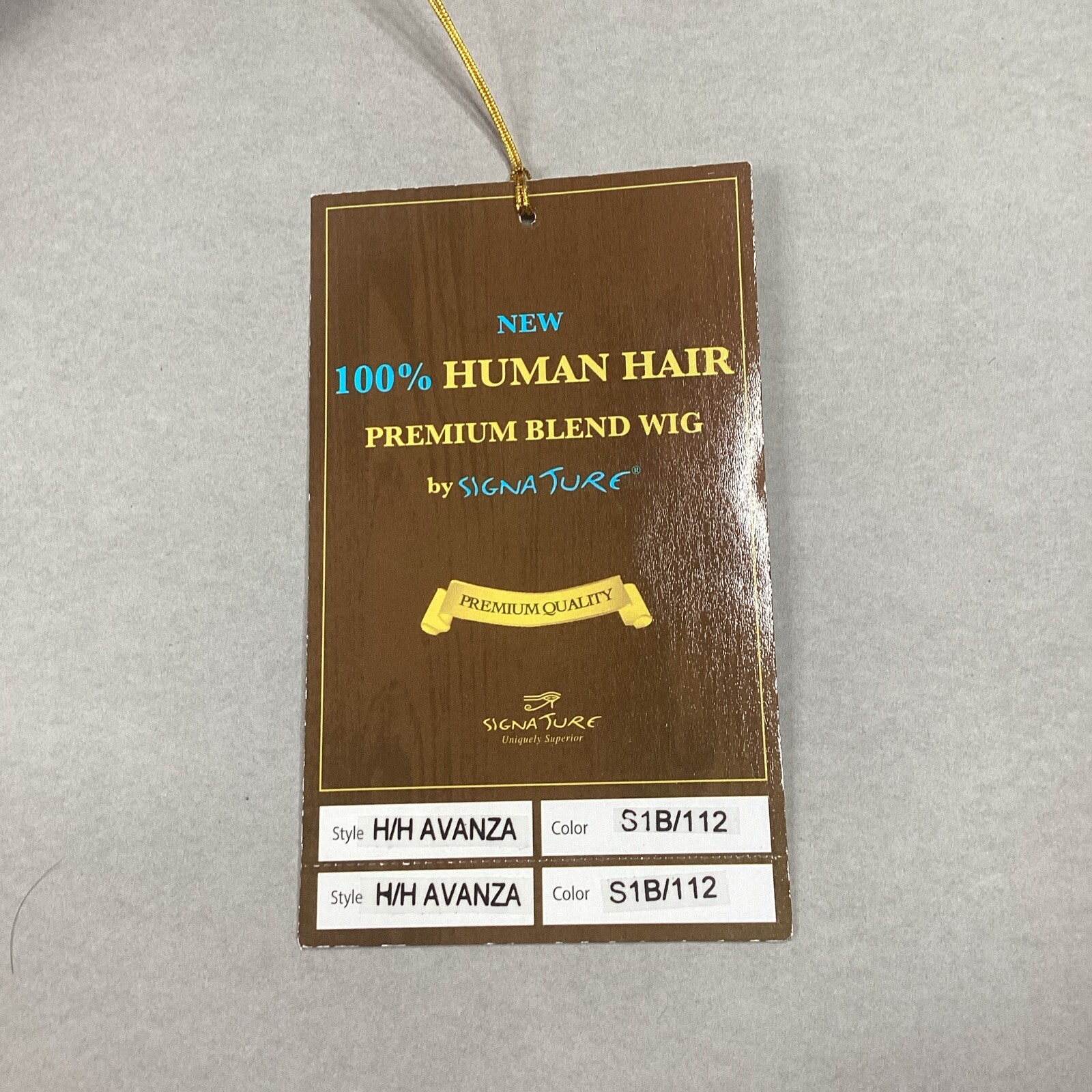 H/H Avanza Short Straight #S1B/112 Black Burgundy 100% Human Hair Blend Full Wig