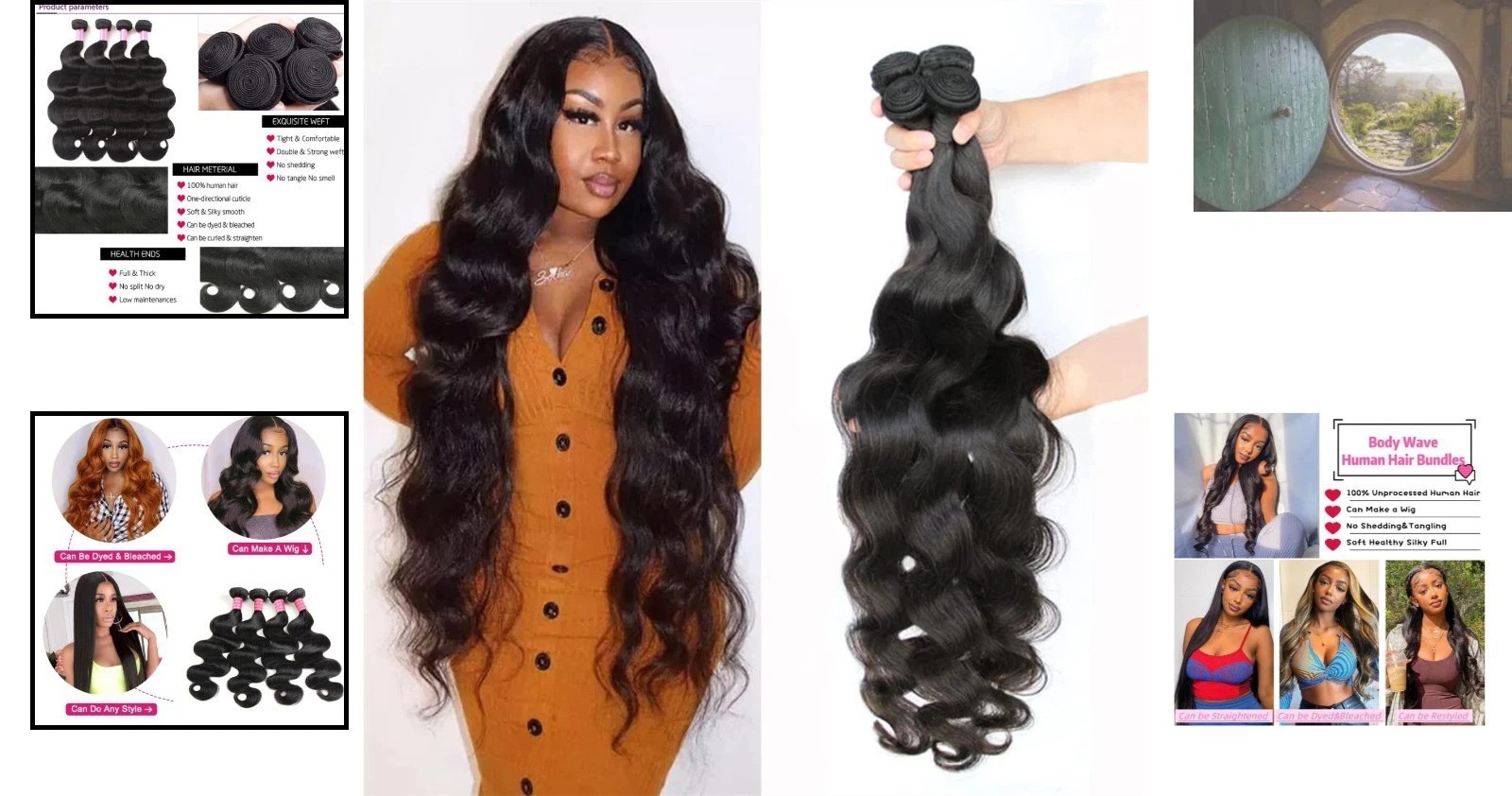 Luxurious 4 Bundles 12A Grade Brazilian Body Wave Hair – 100% Unprocessed