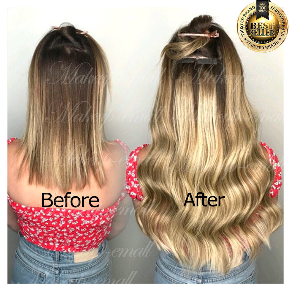 Invisible Tape In Hair Extensions 100% Real Remy Human Hair Thick Skin Weft 80PC