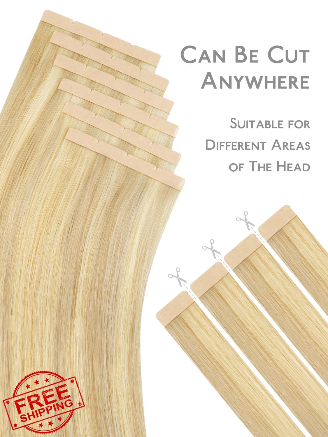 Wennalife 8cm Tape Hair Ext 16″ #16/22 Blonde Highlight