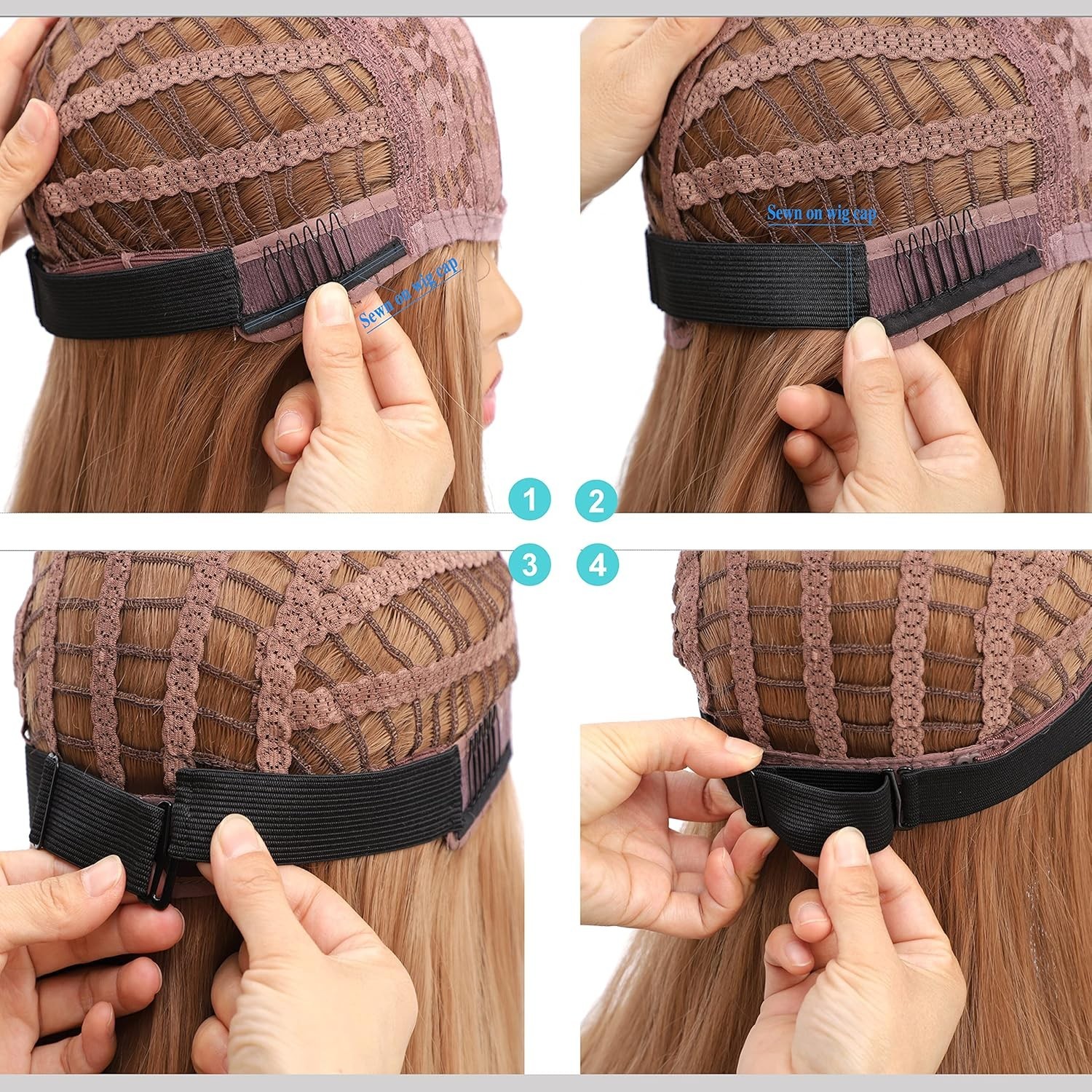 High Stretch Adjustable Wig Bands – 40pcs of Black Quality Elastic Straps