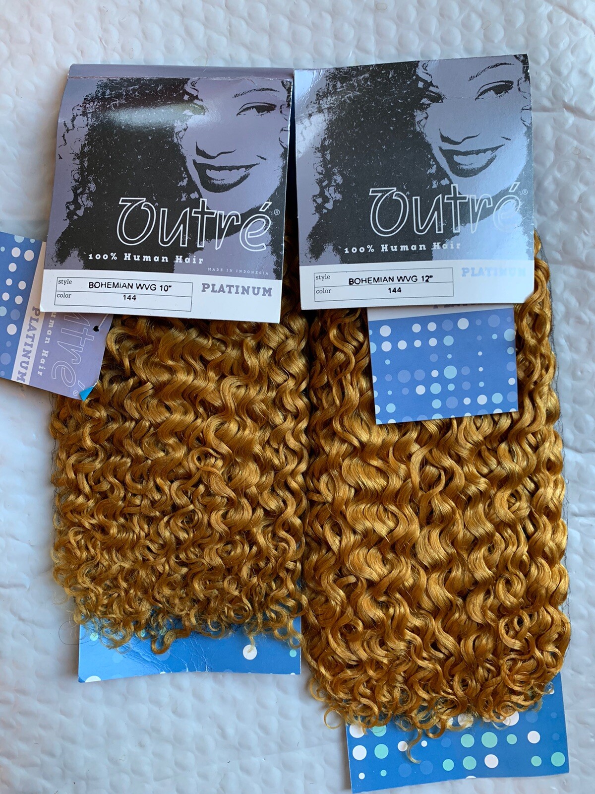 100% Human Hair for Weaving by Outre, Bohemian Curly Hair, Nice texture & Color!