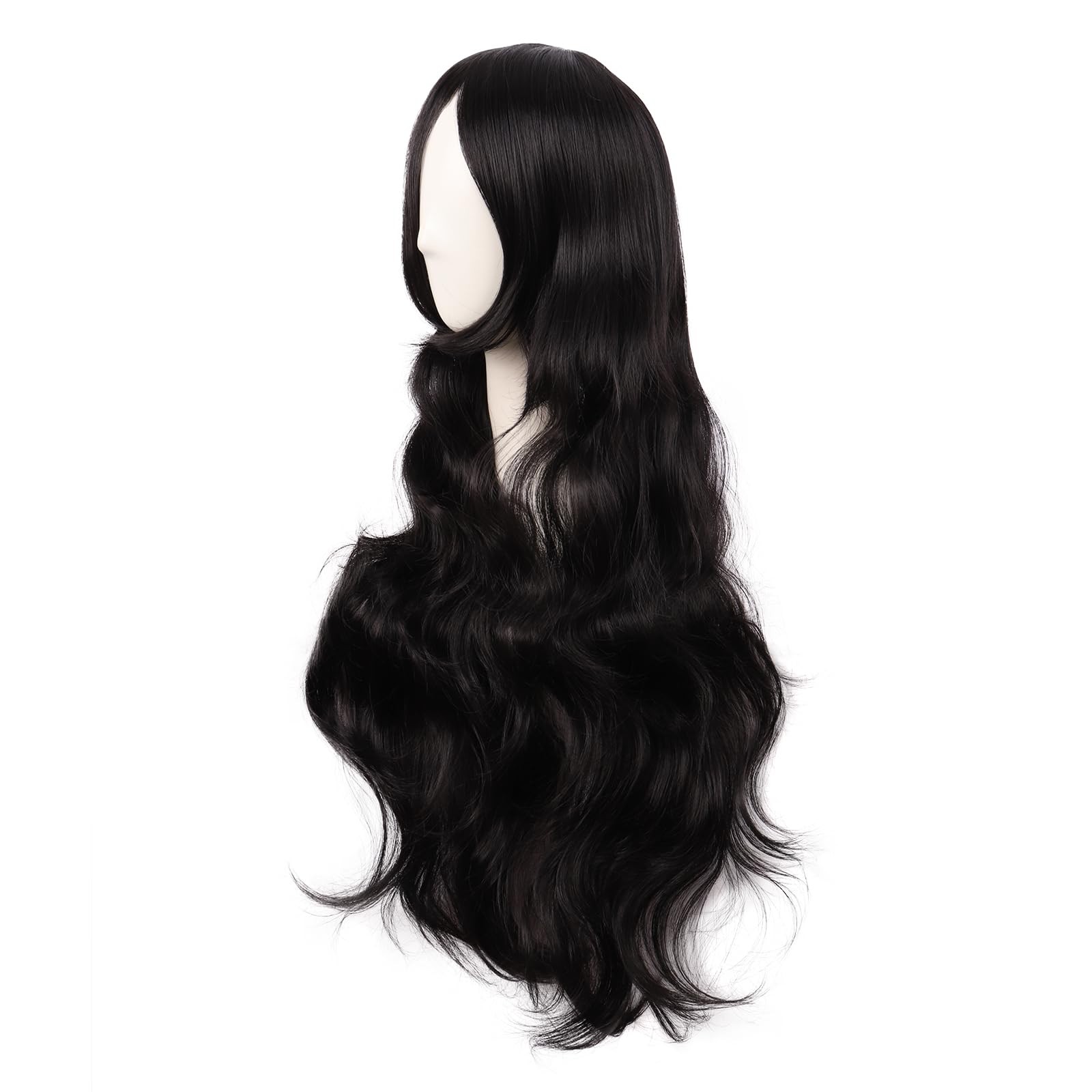 28 Inch/70 cm Long Wavy Fashion Charming Side Bangs Cosplay Party Curly Wig (…