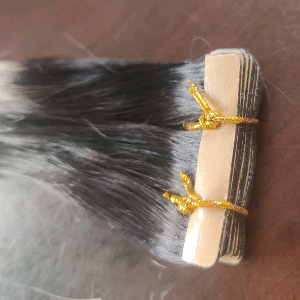 20″ Human Hair Invisi Edge Extensions Doores T1B/19P1B 10pcs 25g
