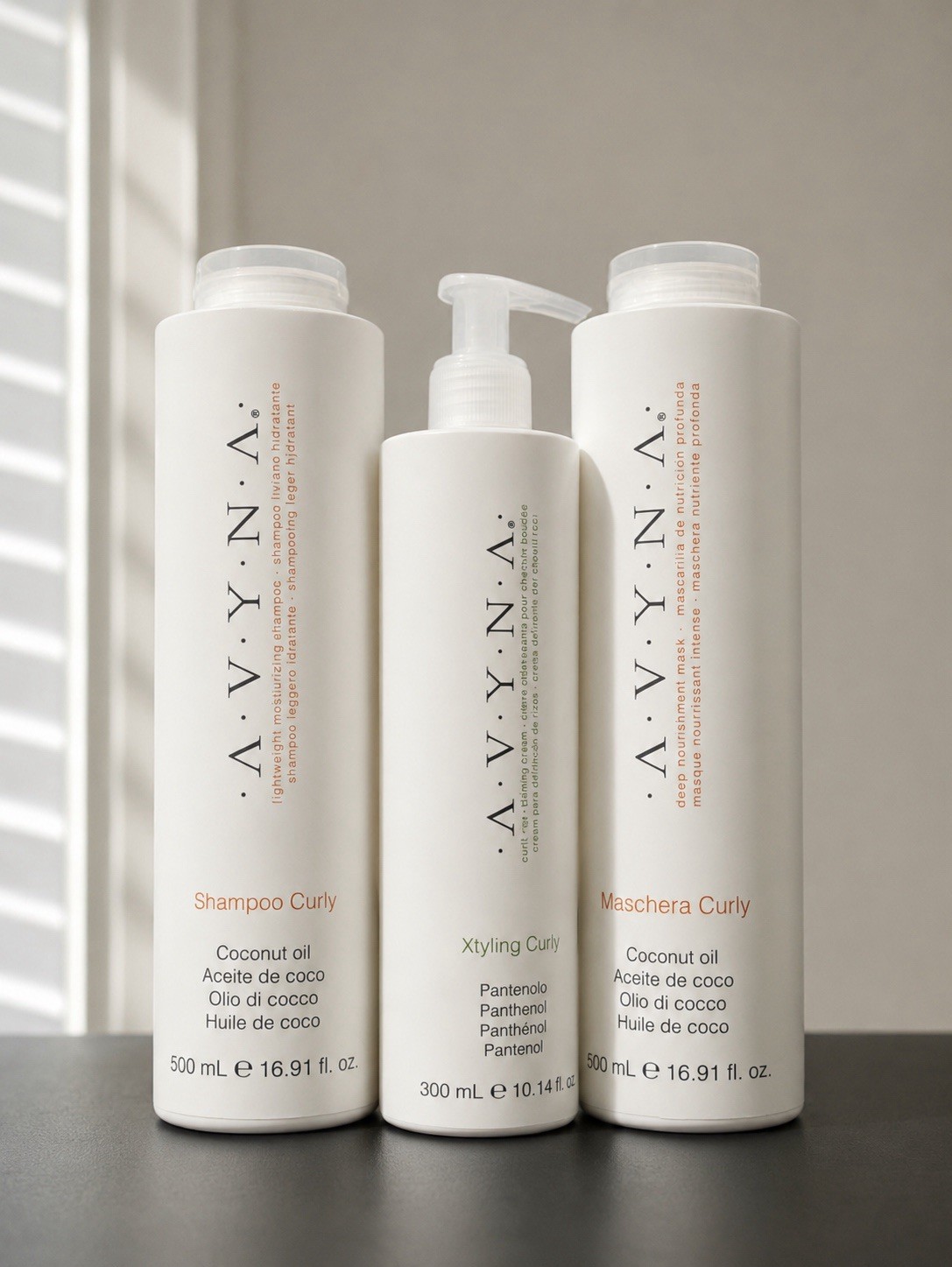 Avyna Curly Hair Bundle Shampoo deep Conditioning And Styling Cream
