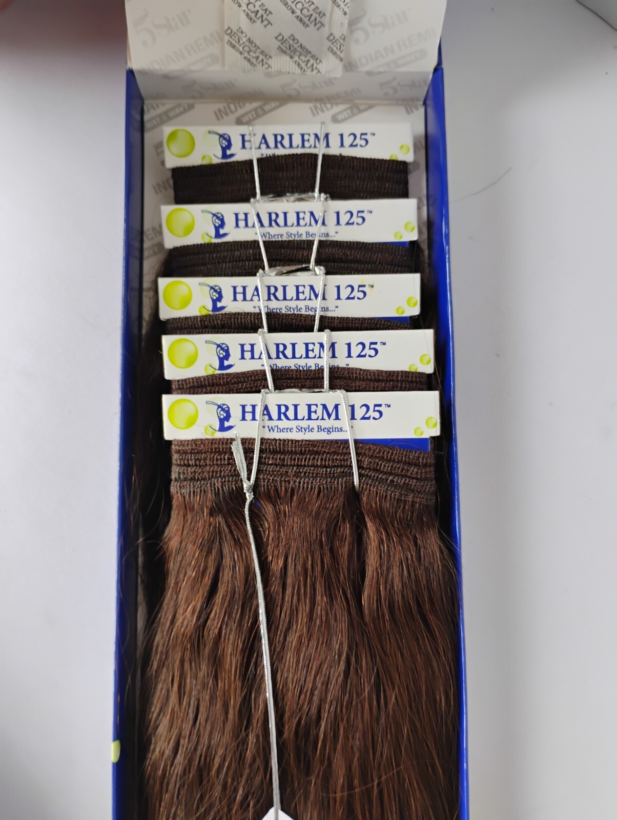 Harlem 125 5 Star Indian Remi Wet & Wavy Human Hair Italian Deep 5PC Weave