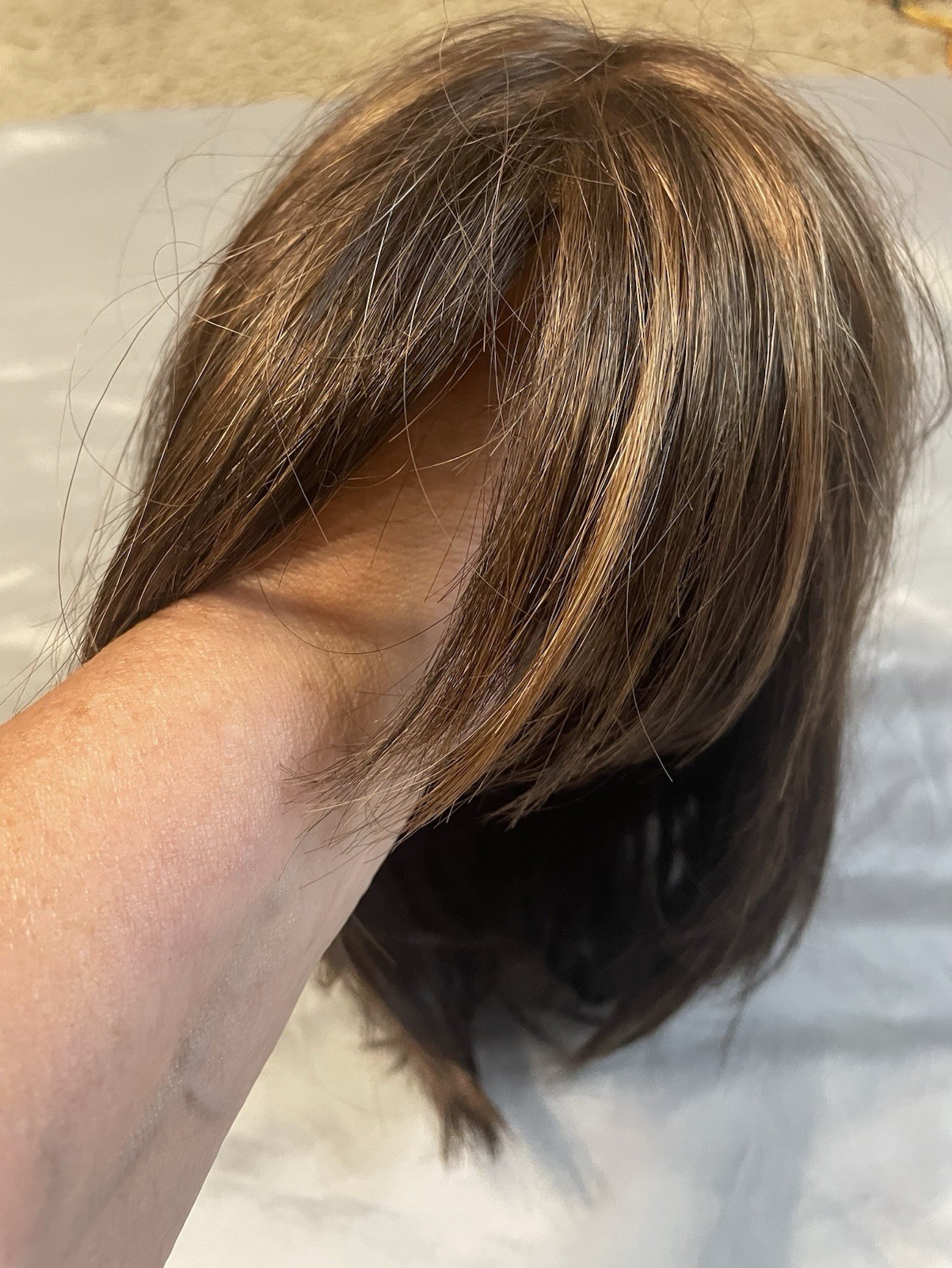 Rachel Welch Brown With Highlights Wig