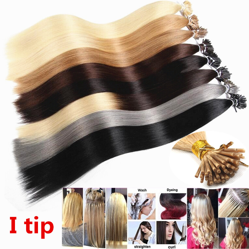 Wholesale Keratin I Tip Fusion 9A Remy Human Hair Extensions 16″18″20″22″24″