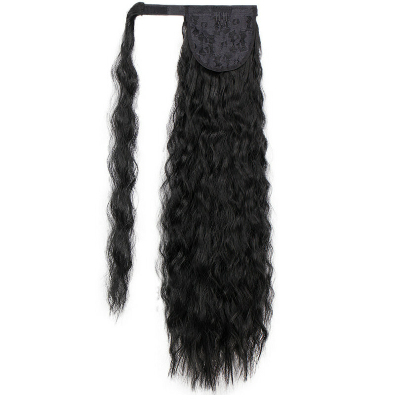 Women’s Long Corn Wave Hairpieces Ponytail Extension Synthetic Hair