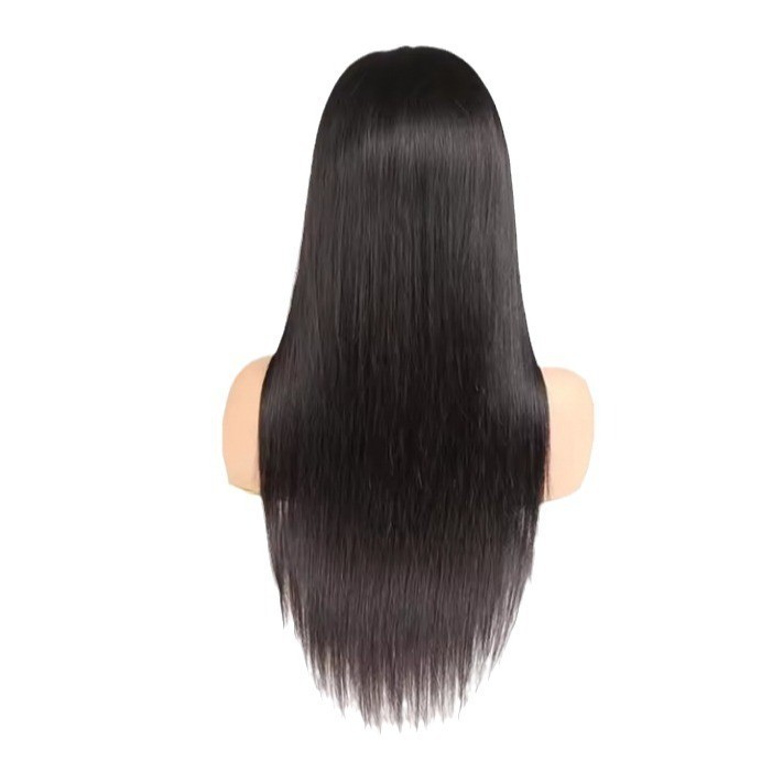 Natural black 13 x 4 Human Hair Headwear Long Straight Hair Wigs Straight Wigs