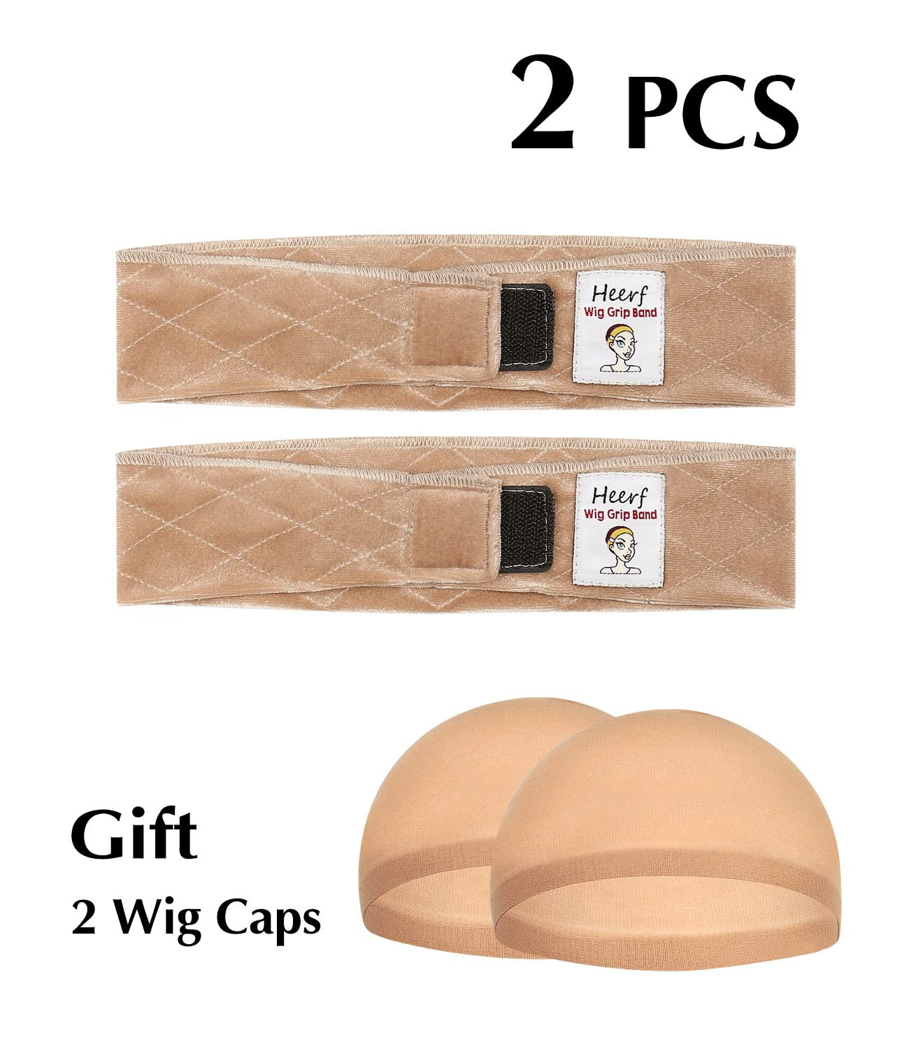 Adjustable Velvet Wig Grip Comfort Band, Wig Liner Headband, Headband Holder for