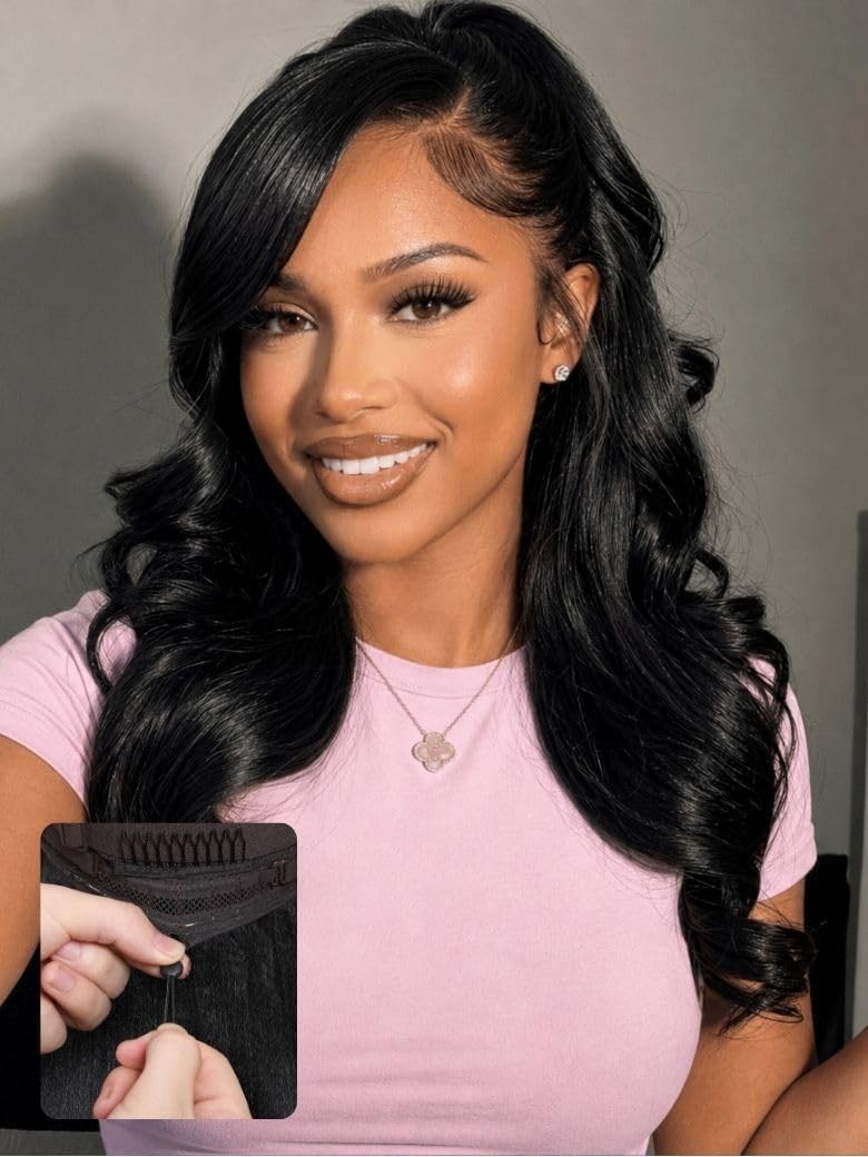 22″ Loose Body Wave Human Hair Wig, Glueless 13×4 HD Lace Front, Pre Plucked, Dr
