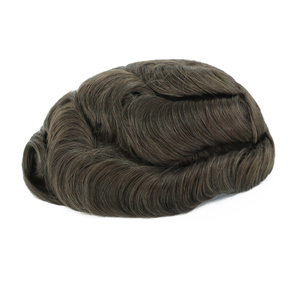 Toupee For Mens Hairpiece Lace System Replacement Poly Skin Around Hairpieces AU
