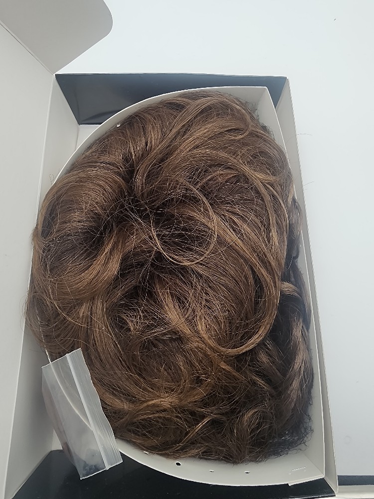 Toni Brattin Wig – Brunette Chin-Length Curly Layered Waves COLOR IN PHOTOS
