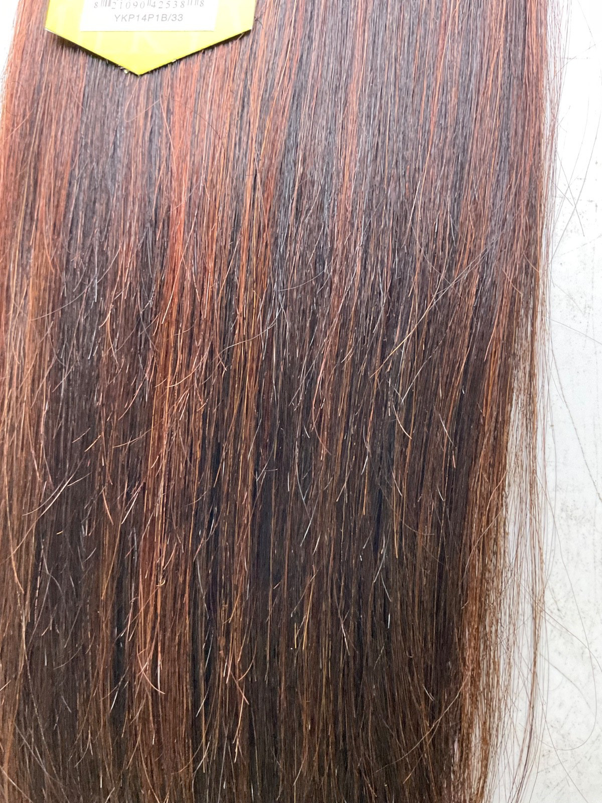 Milky Way 100% Human Hair Yaky Weave 14″ Color: P1B/33
