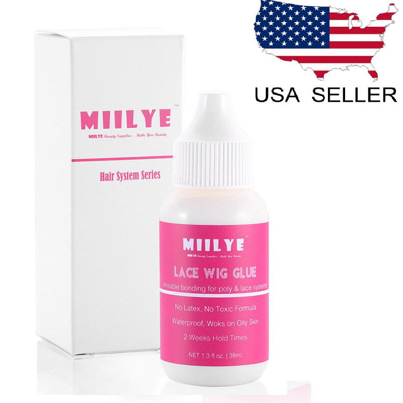 Wig Adhesive Glue, Invisible Waterproof Hair Replacement Bonding Glue, 1.3oz NEW