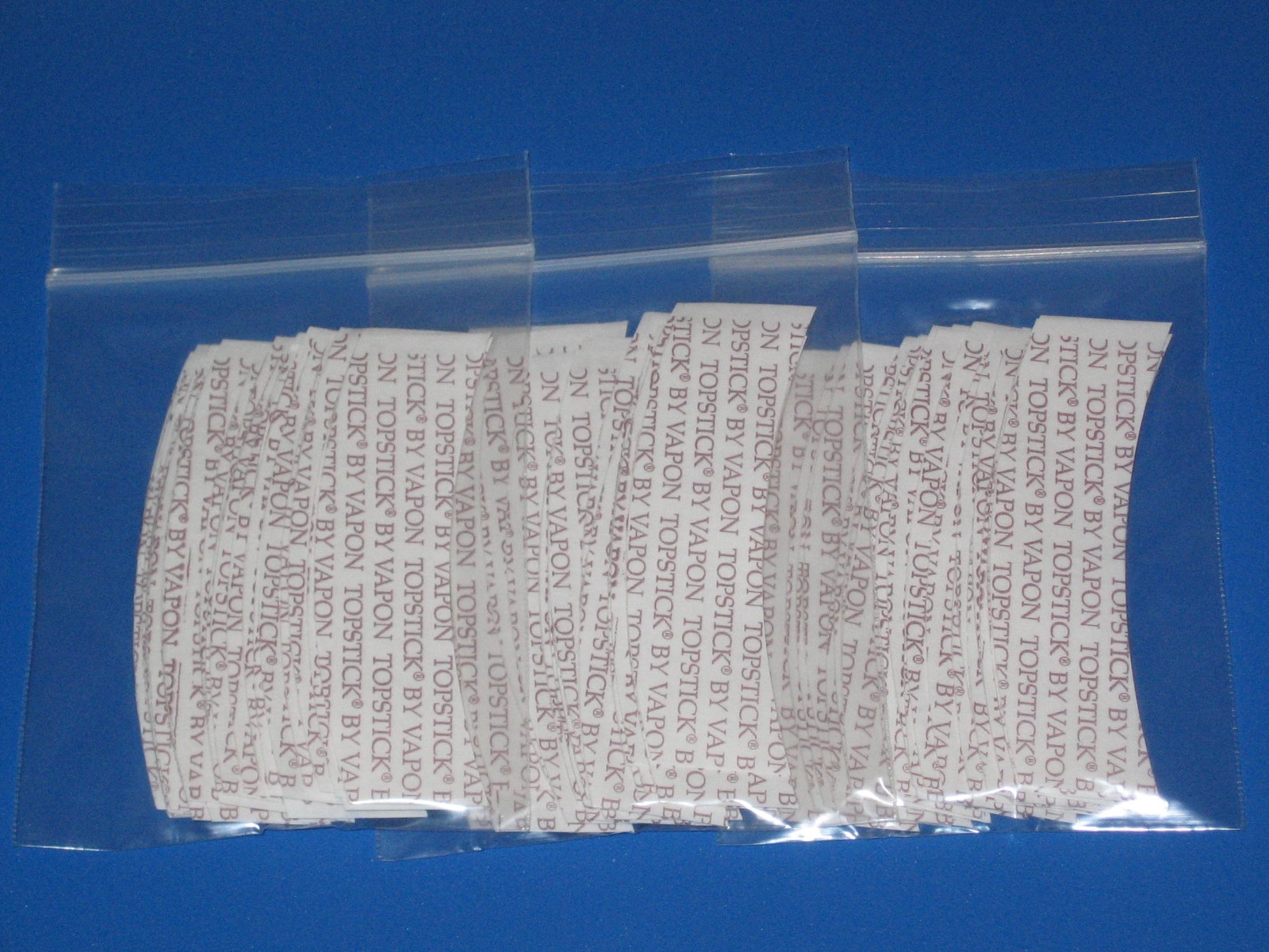 VAPON TOPSTICK Plus Custom Cut Front “A”Curve Tape,Clear,Double-sided 75 Pc~Wigs