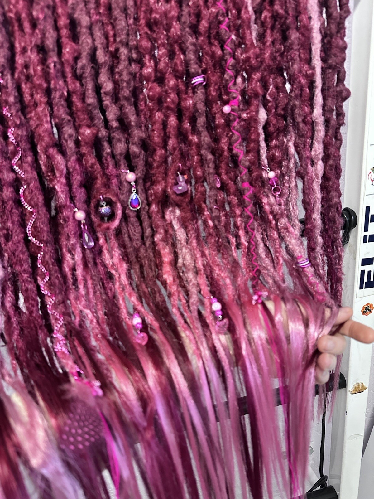 Dreadlocks DE 55 pieces – 110 ends + free elastic band decoration