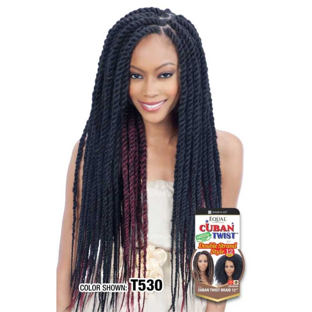 Shake-N-Go Equal Cuban Twist Double Strand Style – Cuban Twist Braid 16″