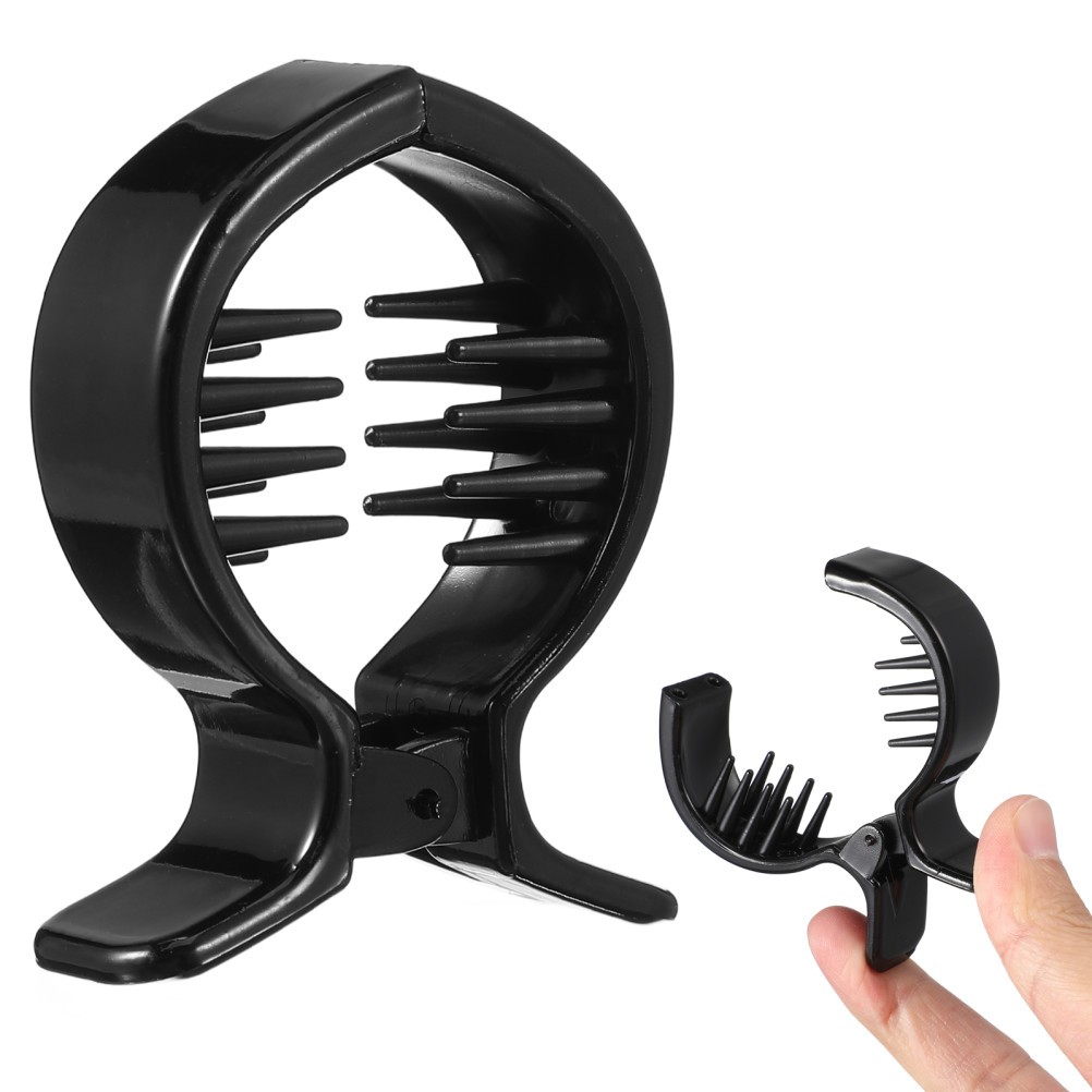 2 Pcs Claw Hair Clip Round Clips for Women Ponytail Thin Barrettes Thick