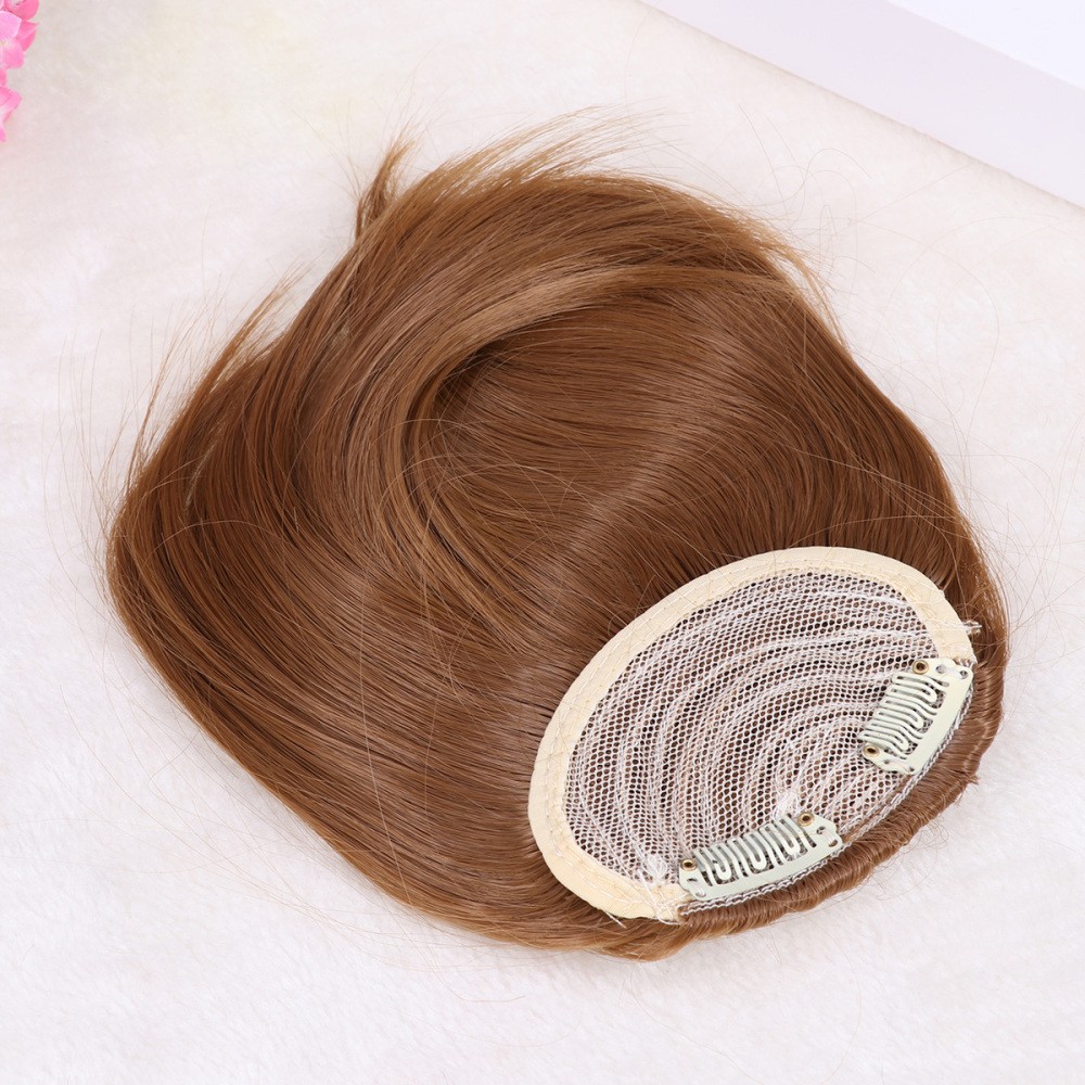 High Temperature Synthetic Fiber Clip in Bangs Front Hair Fringe Hair Extensions