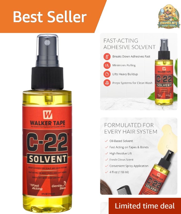 C-22 Solvent Spray 4 oz – Fast-Acting Adhesive Remover for Wigs & Extensions