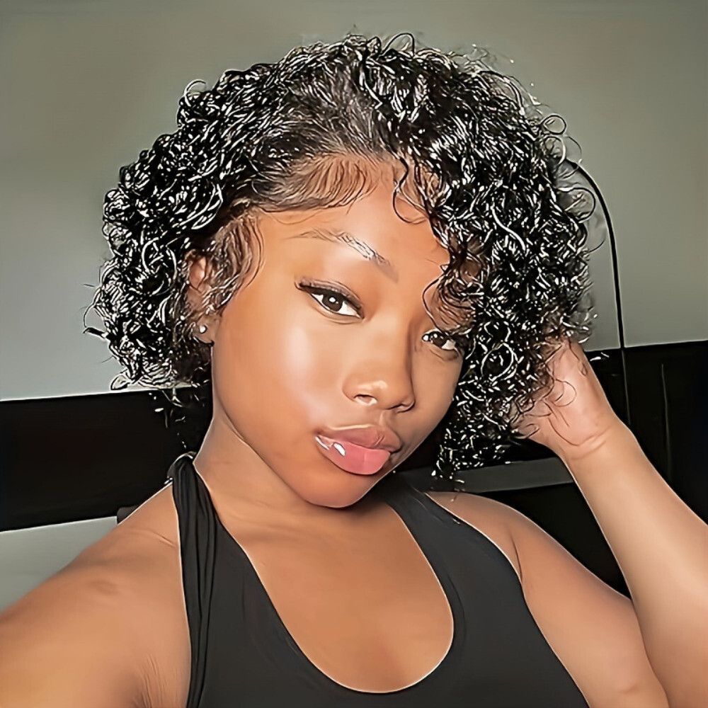 1pcs African small curly black wig,party travel gift surprise dress up
