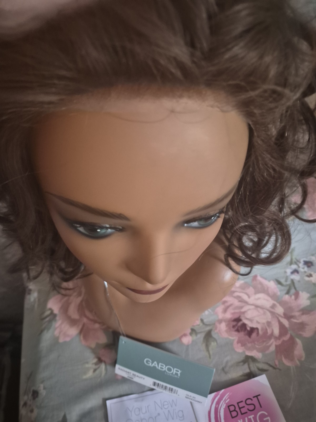 Gabor Radiant Beauty Lace Front Curly Synthetic Wig GL6-30 Mahogany Medium