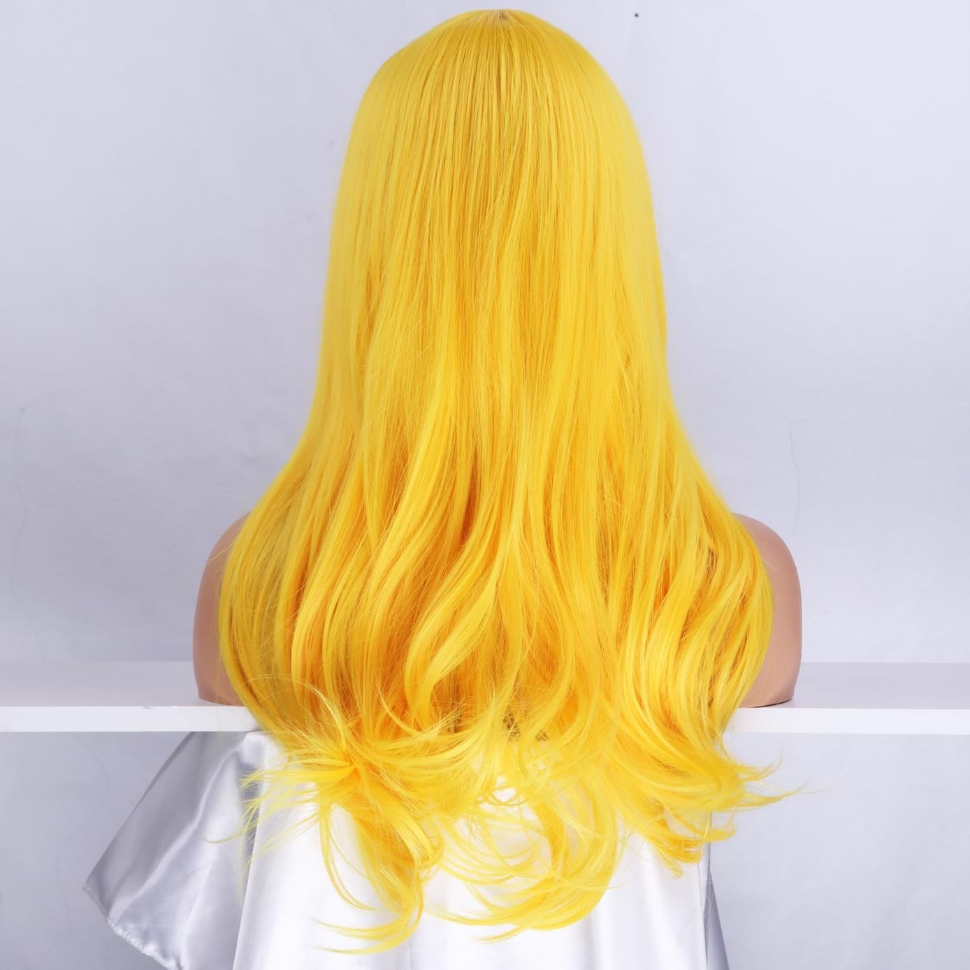 26″ Yellow Wavy Wig for Women Halloween Cosplay 162E981025
