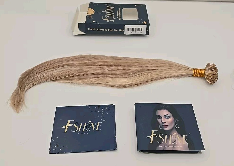 Human Hair Extensions U Tip Ash Blonde 16 Inch New