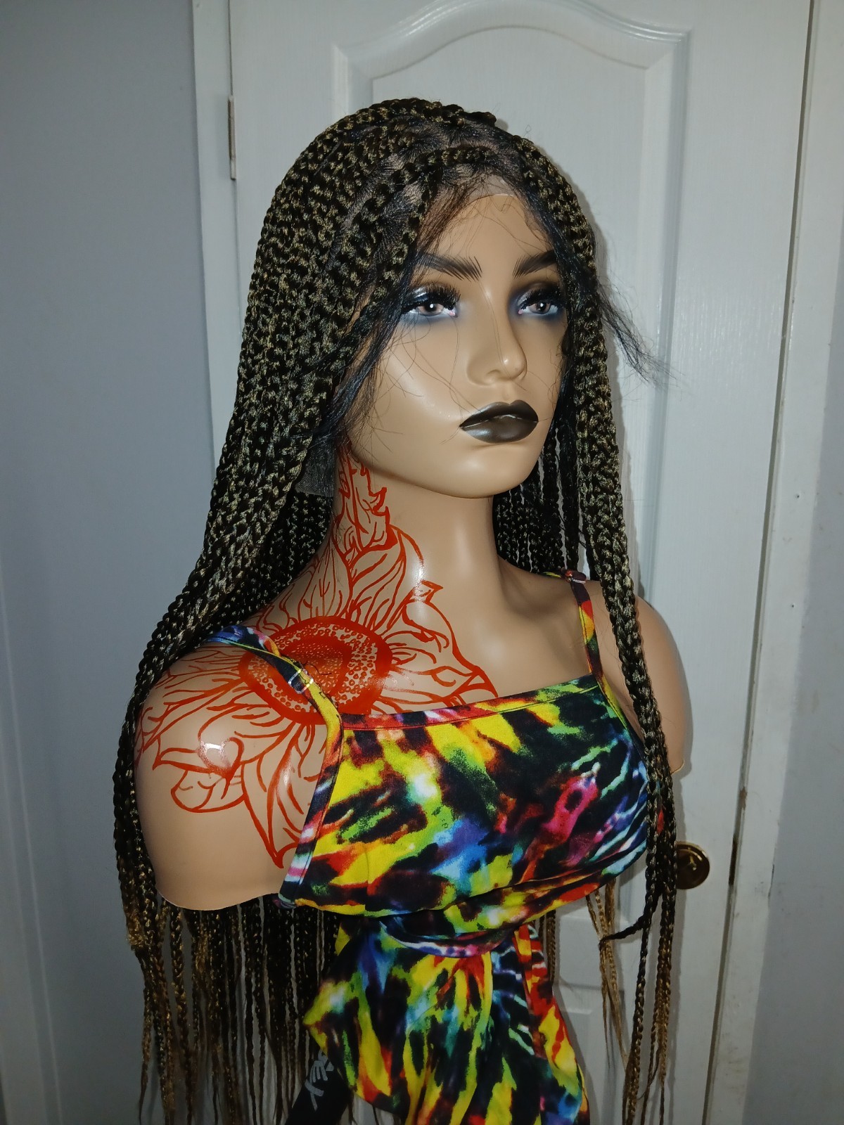 Full Lace| Braided Wig| Shipping | 52″
