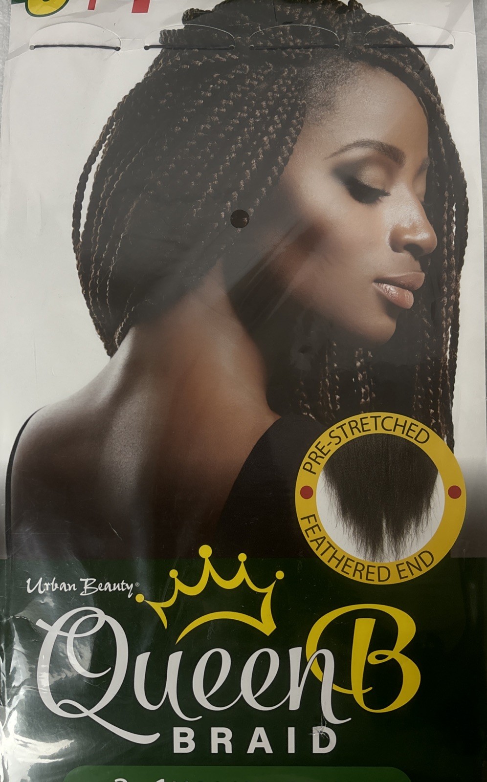 URBAN BEAUTY Queen B 3 + 1 VALUE PACK PRE-STRETCHED BRAIDING HAIR 50″ TT1B/27