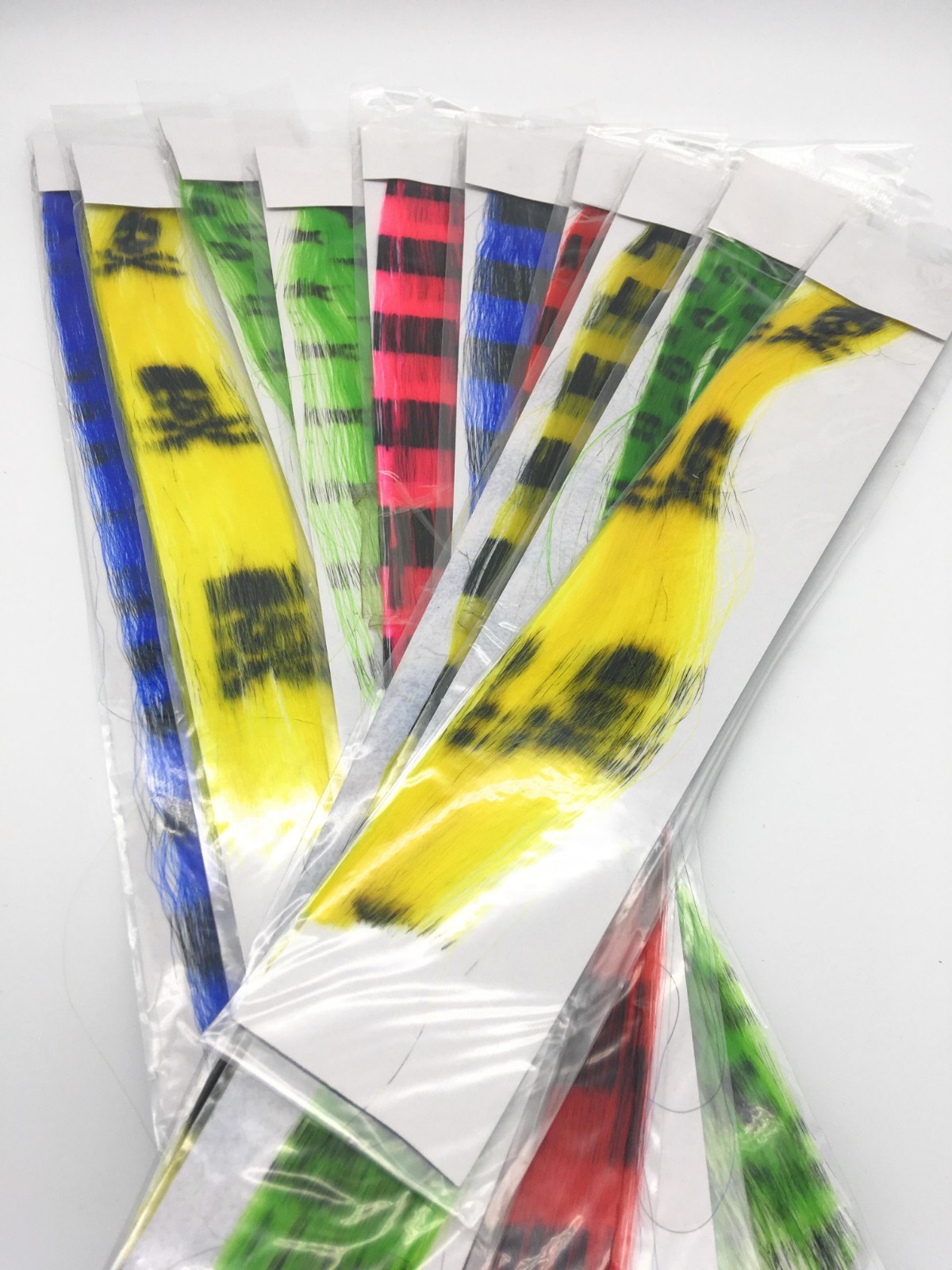 Halloween Party hair highlights Clip in Multiple Colors Hairpieces 20PCS
