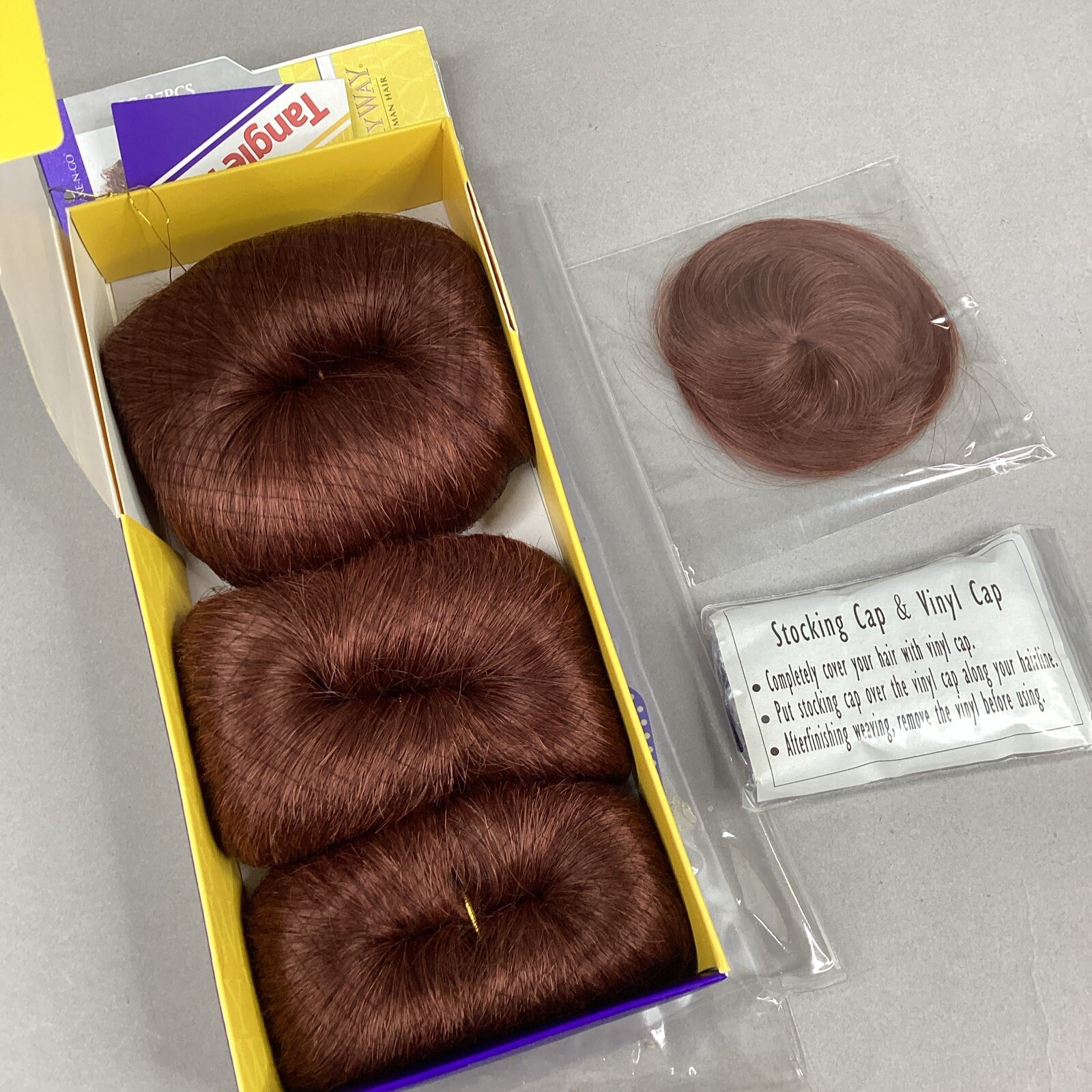 Milky Way #33 Auburn Human Hair 27 Pcs Track Weft Extensions Short Style