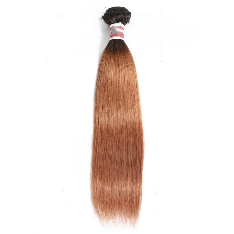 3 Bundles 1B/30 Ombre Color Silky Straight Brazilian 100% Virgin Human Hair