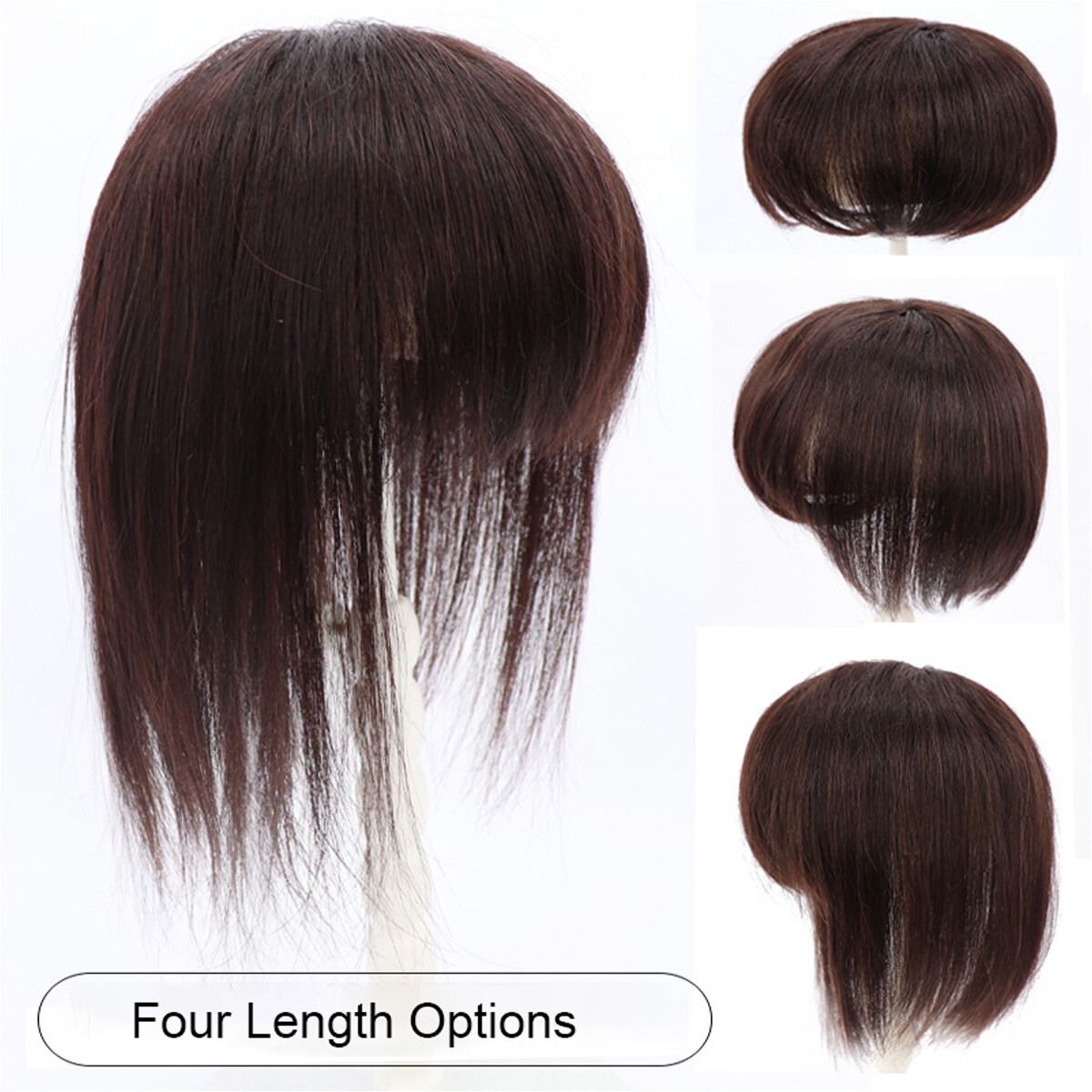100% Human Hair Topper Large Cover Toupee Clip in Hairpiece Top Pieces for Women