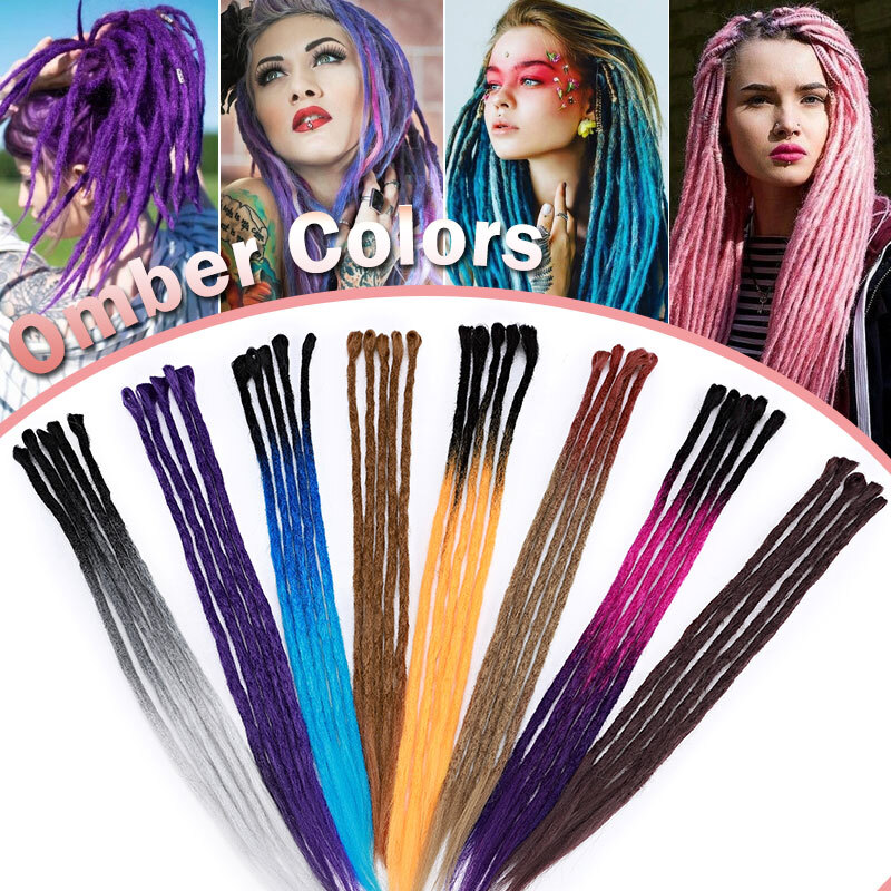 20 Inch 24 Inch Pre-Looped Dreadlocks SE Dreads Locs Synthetic Hair Extensions