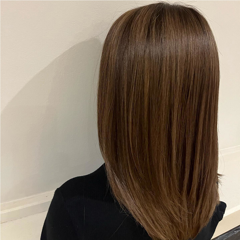 100% Human Hair Lace Front Wigs Ombre Highlight Brown 4×4 Lace Front Wig