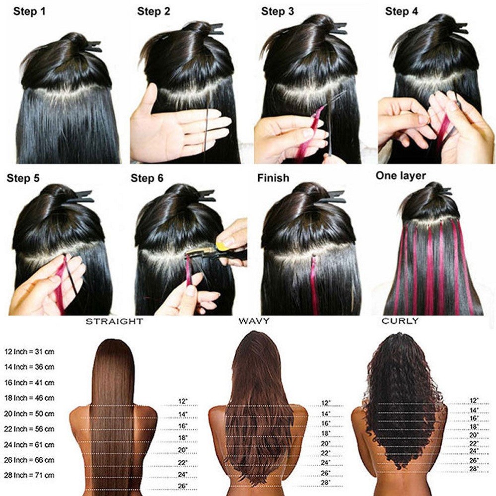 Micro Bead Loop Hair Extensions 100% Remy Human Hair Micro Rings Balayage Ombre