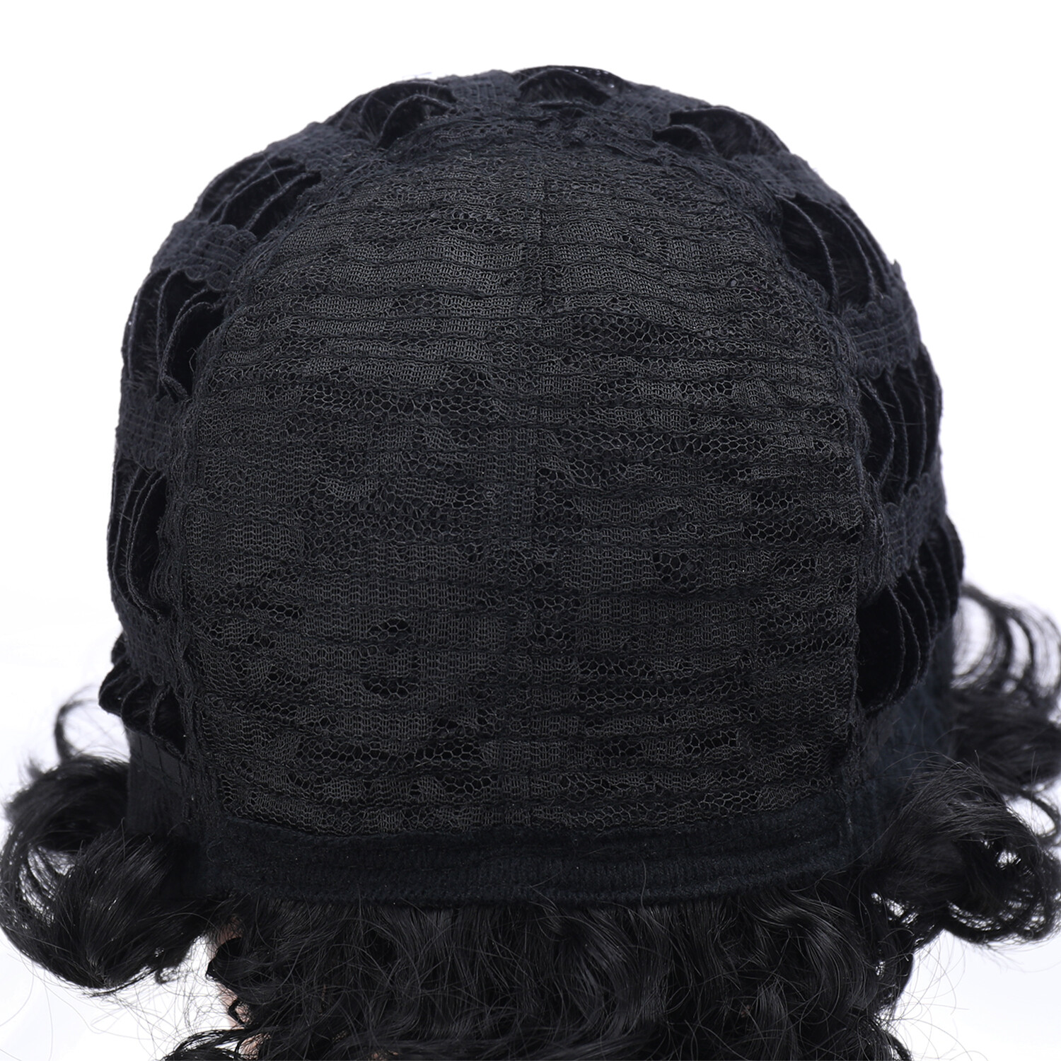 Heat Resistant Men’s 10in Short Black Curly Wig Synthetic Full Cosplay Party