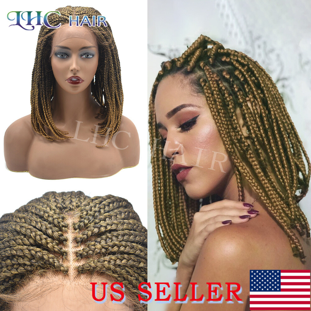 Box Braided wigs For Black Women Synthetic Lace Front Braids Wig Lightweight Hai