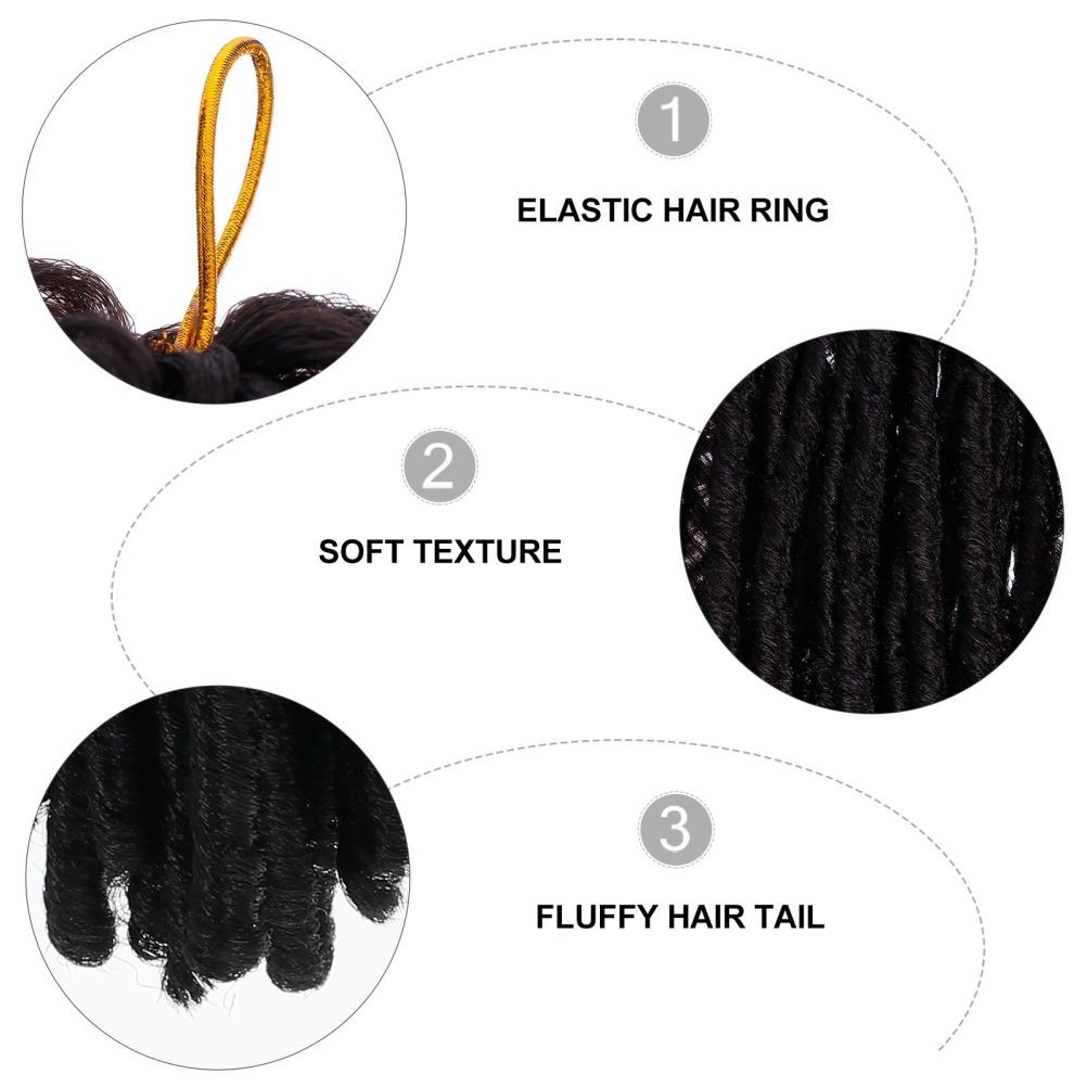 3 Pcs Universal Head-wears Dreadlock Wigs for Women