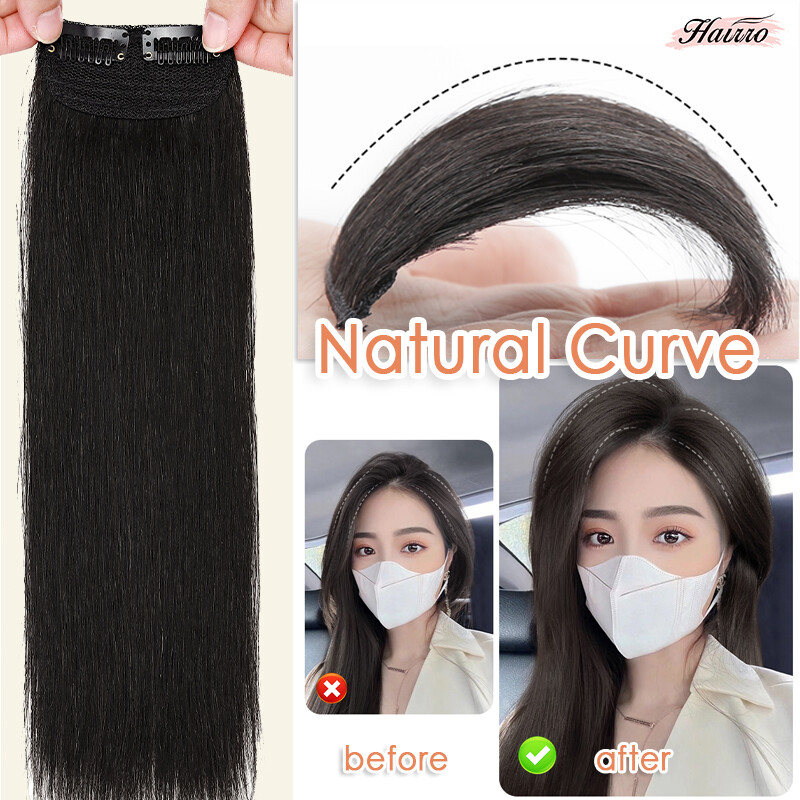 Soft Human Hair Clip In Extensions Thick Mini Padding Hairpiece Patch HAIRRO