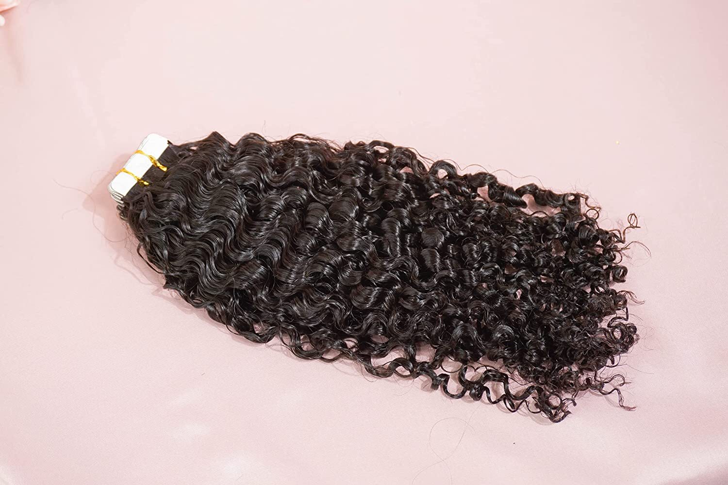 Sassy Curly Tape In Hair Extension Brazilian Human Hair Skin Weft 100g 40Pcs
