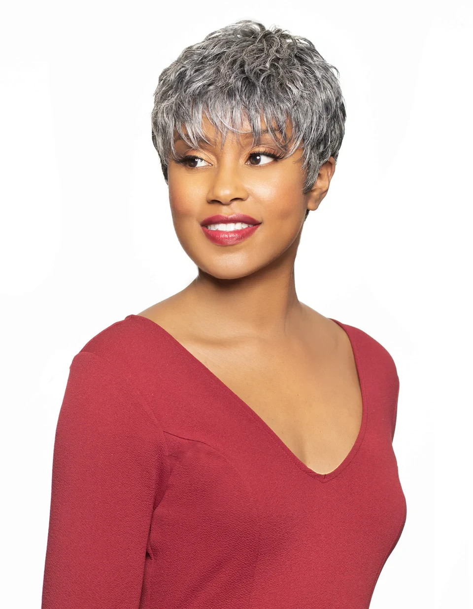 Foxy Silver HATTIE Wig, Stylish, Short, Pixie Cut, Synthetic Wig