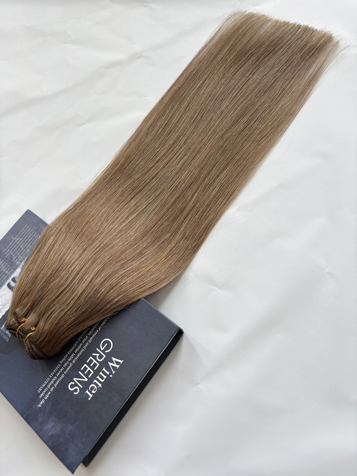 Licoville Ash Brown Hair Extensions Weft Sew In Human Hair Bundles Straight 20