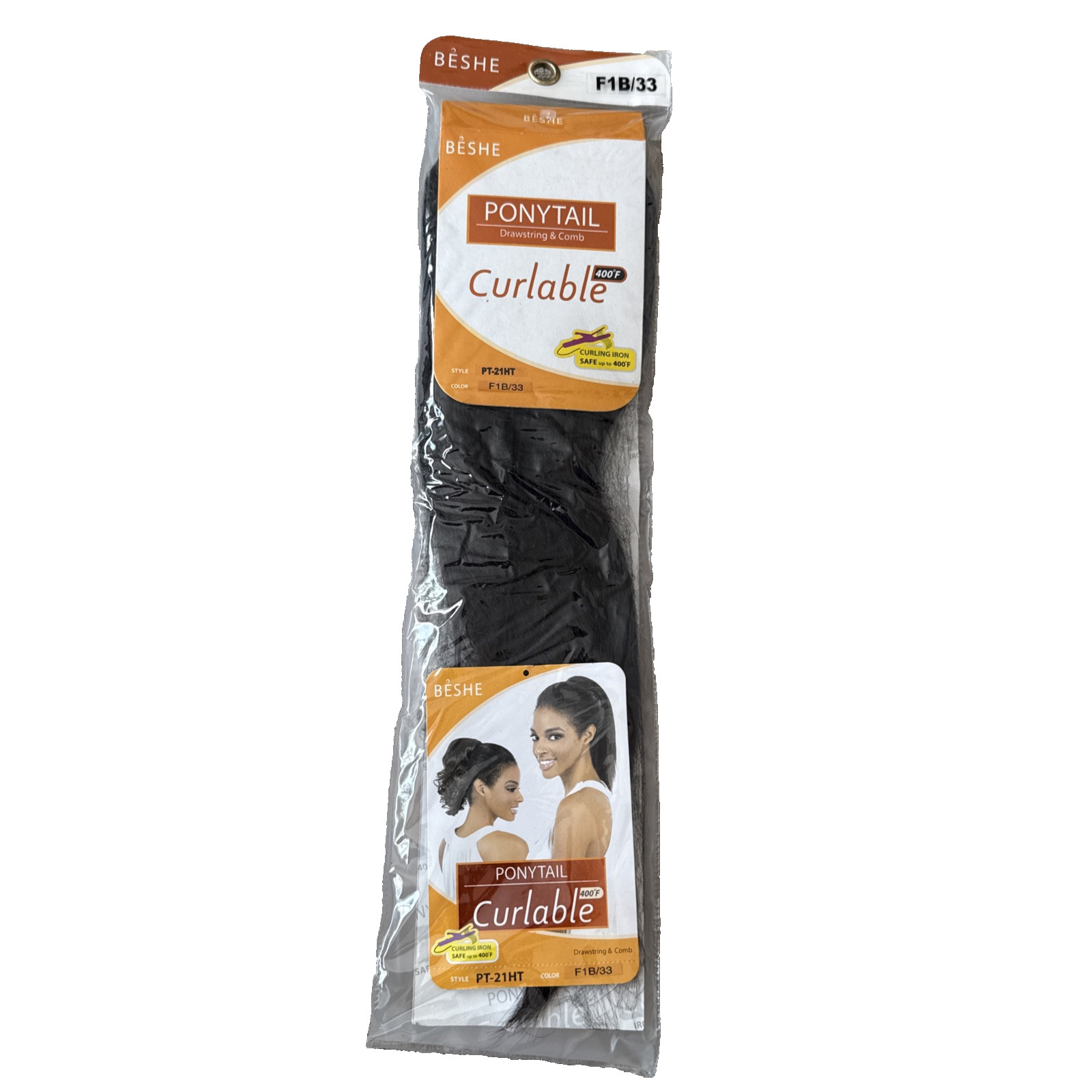 Beshe Ponytail Drawstring & Comb Curl able Color F1B/33